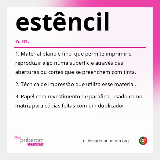 Significado de estêncil