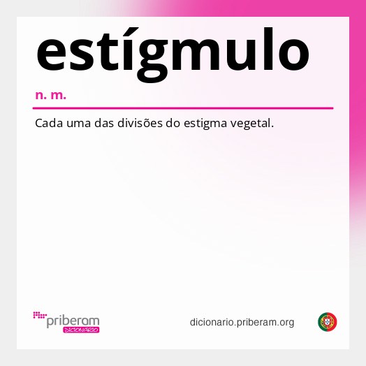 Significado de estígmulo