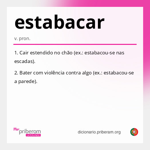 Significado de estabacar