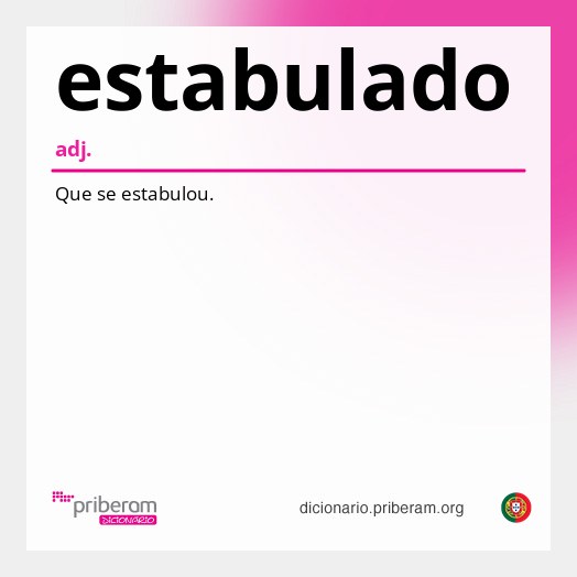 Significado de estabulado