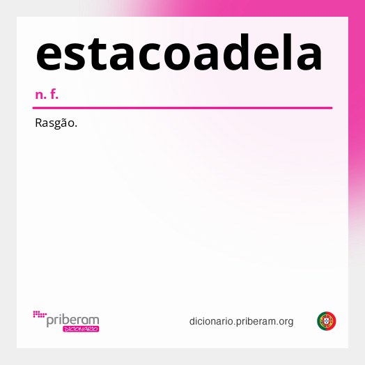 Significado de estacoadela