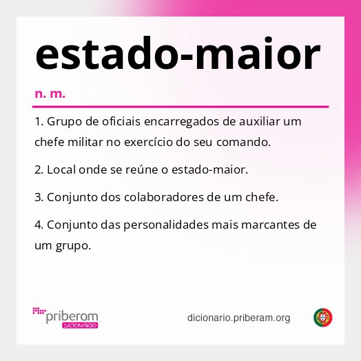 Significado de estado-maior