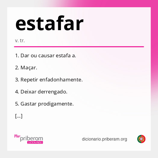 Significado de estafar
