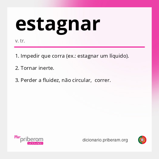 Significado de estagnar