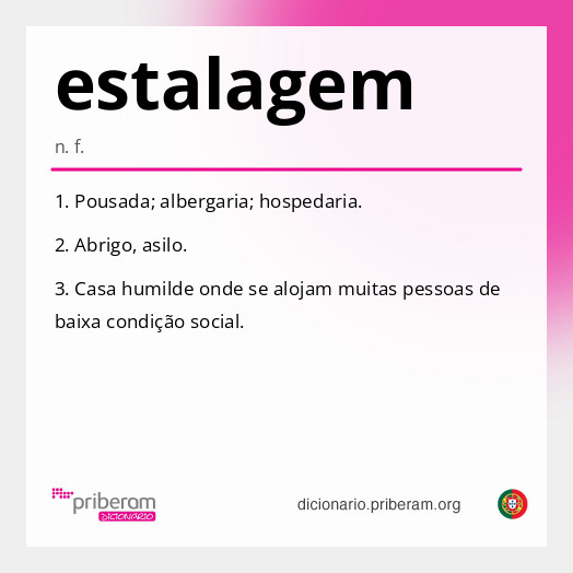 Significado de estalagem