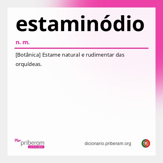 Significado de estaminódio