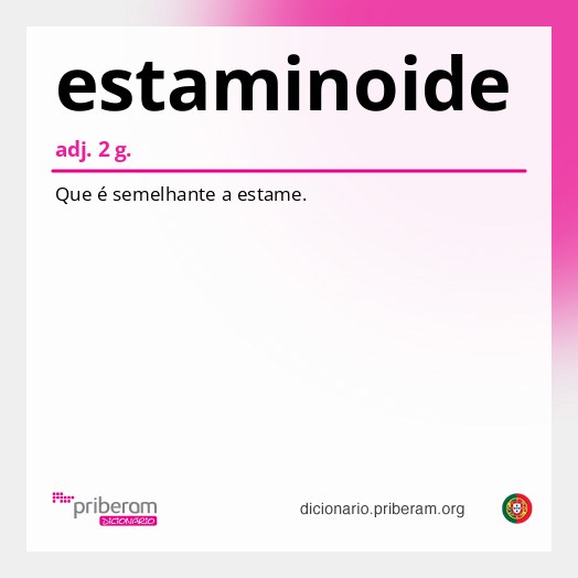 Significado de estaminoide