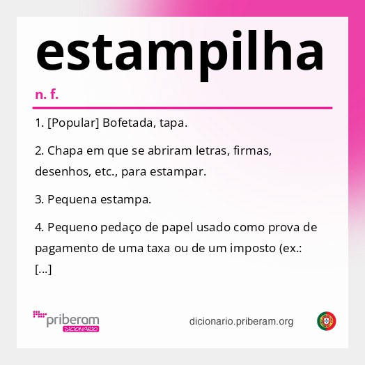 Significado de estampilha