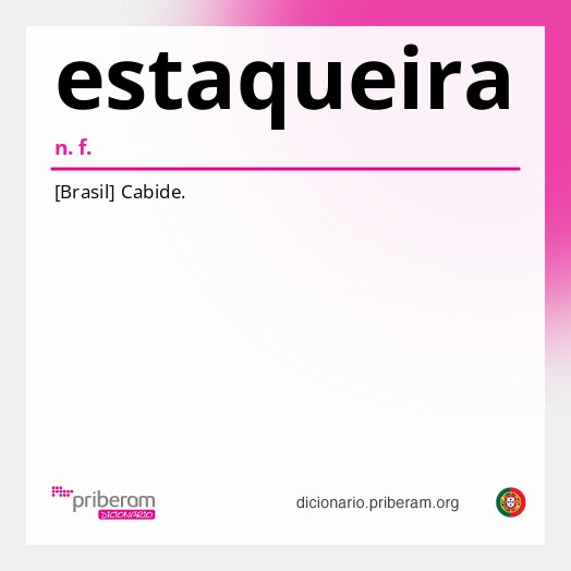 Significado de estaqueira