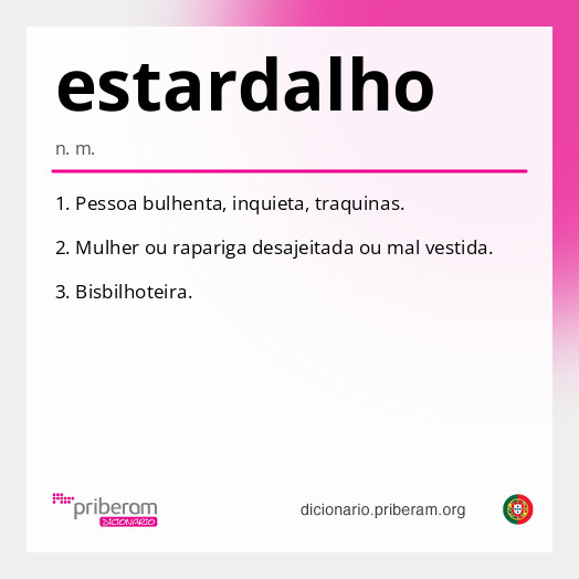 Significado de estardalho