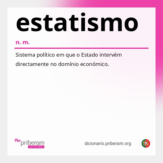 Significado de estatismo
