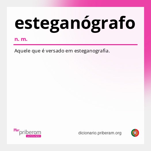 Significado de esteganógrafo