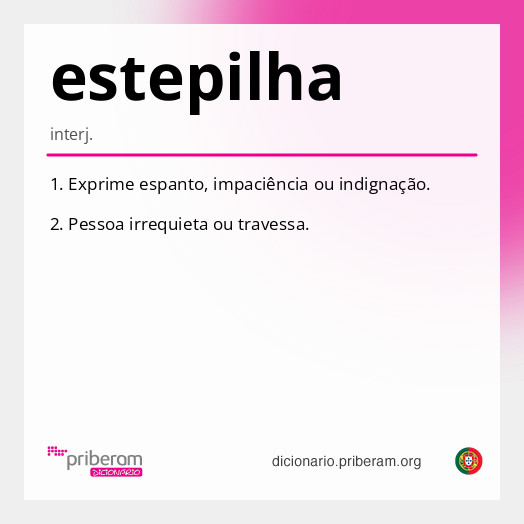 Significado de estepilha