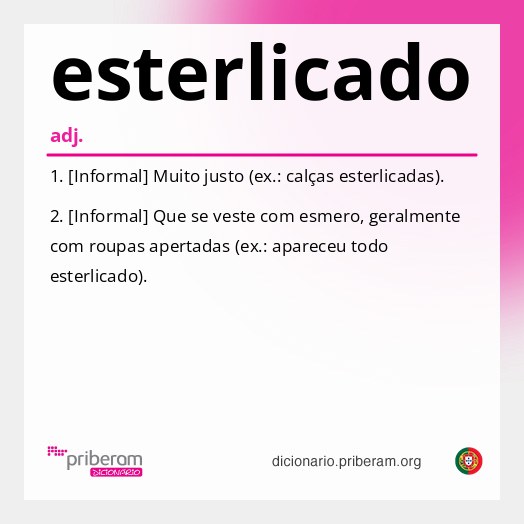 Significado de esterlicado