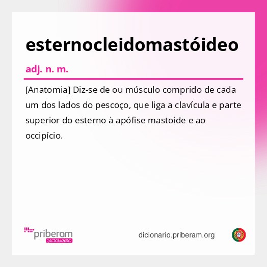 Significado de esternocleidomastóideo
