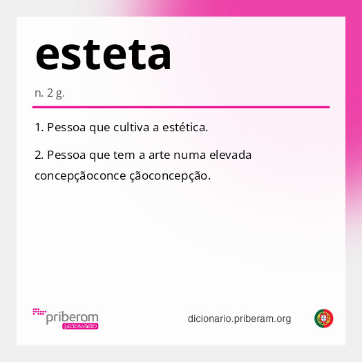Significado de esteta