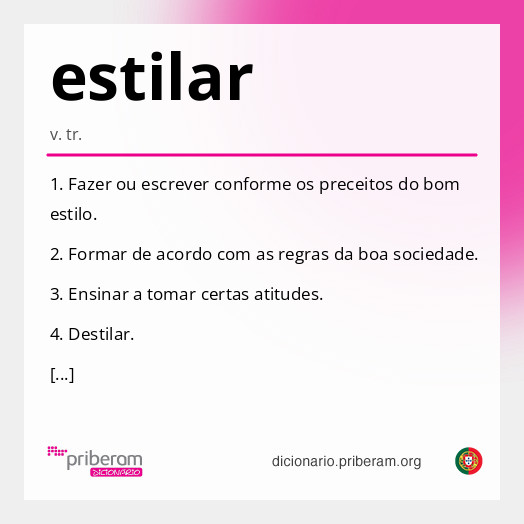 Significado de estilar