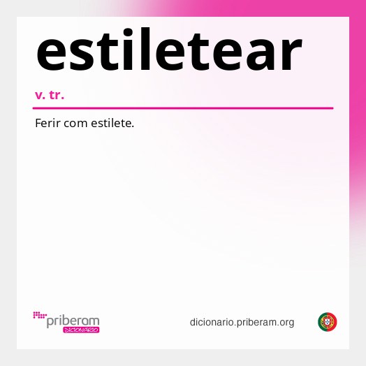 Significado de estiletear