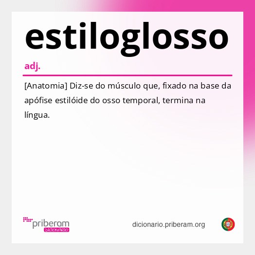 Significado de estiloglosso