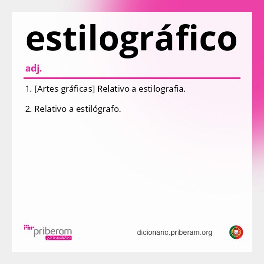 Significado de estilográfico