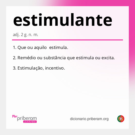 Significado de estimulante