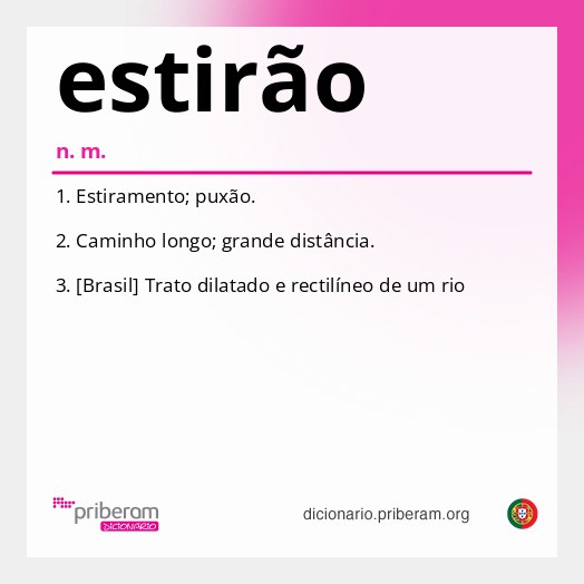 Significado de estirão