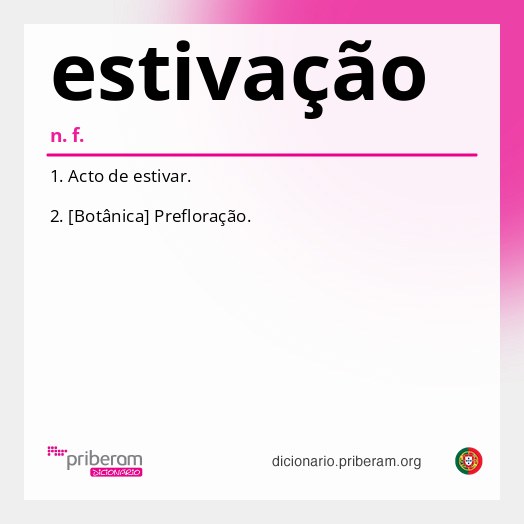 Significado de estivação