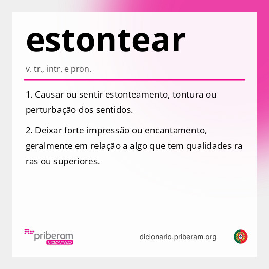 Significado de estontear