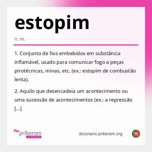 Significado de estopim