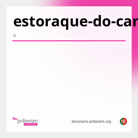 Significado de estoraque-do-campo