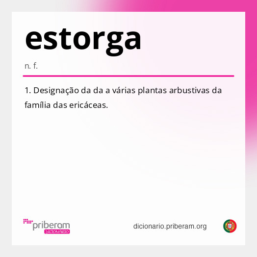 Significado de estorga