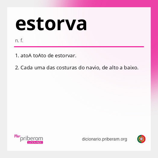 Significado de estorva