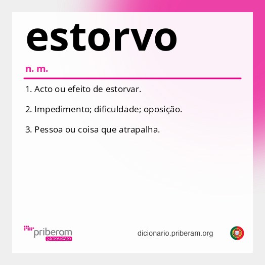 Significado de estorvo