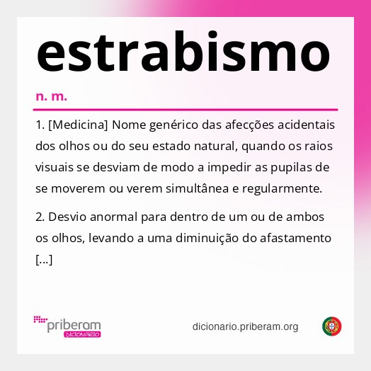 Significado de estrabismo