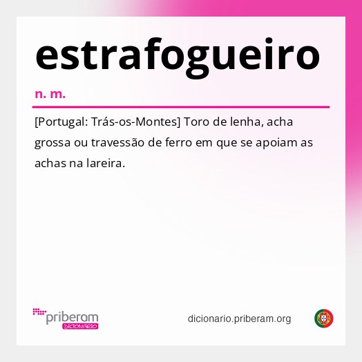 Significado de estrafogueiro