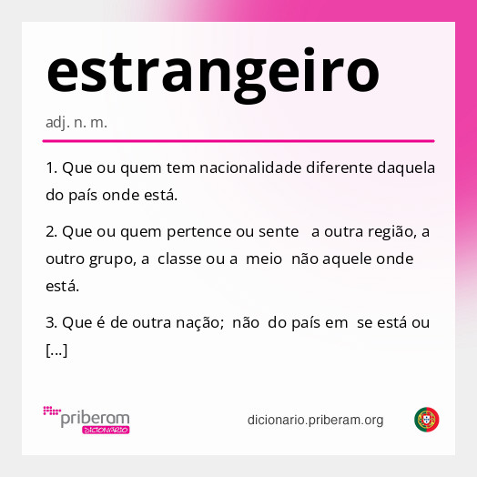 Significado de estrangeiro