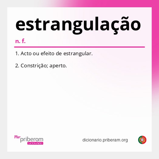 Significado de estrangulação
