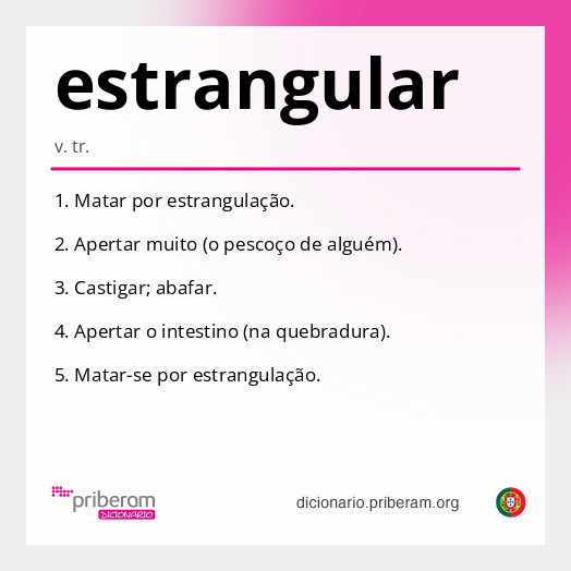Significado de estrangular