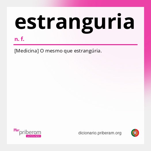 Significado de estranguria