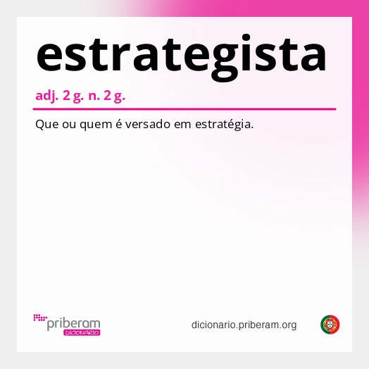Significado de estrategista