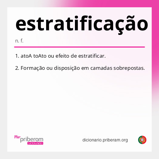 Significado de estratificação