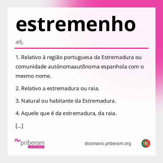 Significado de estremenho