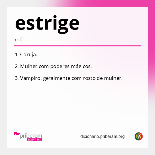 Significado de estrige