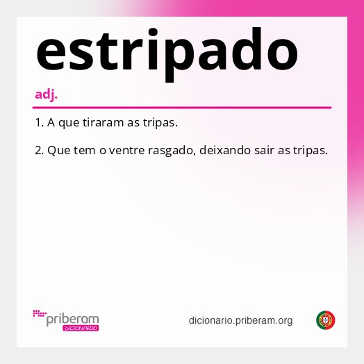Significado de estripado
