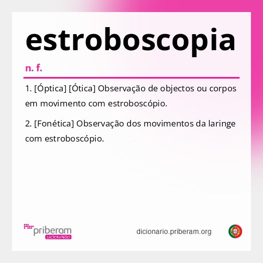 Significado de estroboscopia
