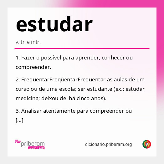 Significado de estudar