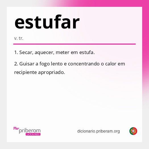 Significado de estufar