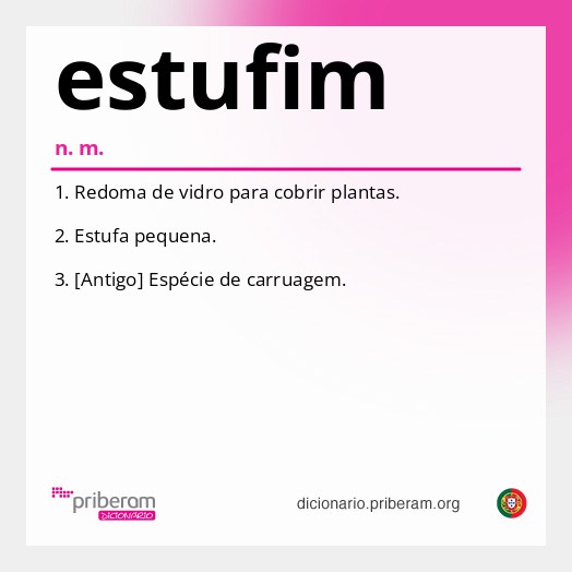 Significado de estufim