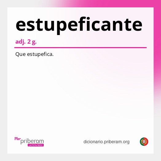 Significado de estupeficante