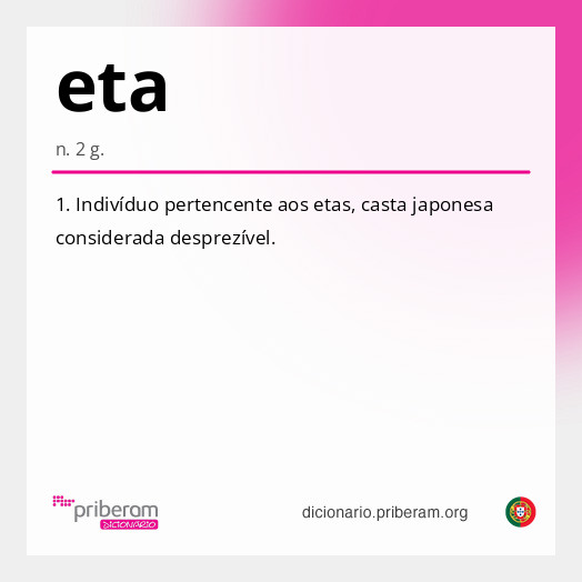 Significado de eta